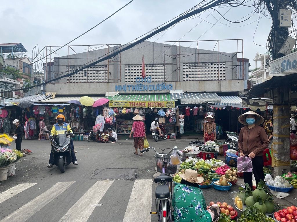 MẶT TIỀN CHỢ NHỊ THIÊN ĐƯỜNG - BÙI MINH TRỰC - 4 TẦNG